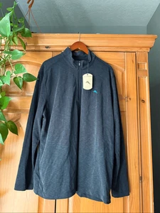 Suéter Tommy Bahama TENCEL Modal Cuarto Cremallera Negro, XXL NUEVO CON ETIQUETAS - Imagen 1 de 10