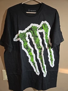 Camiseta de Colección Monster Energy Motocross Cyber Goth Streetwear XL NOS - Imagen 1 de 9