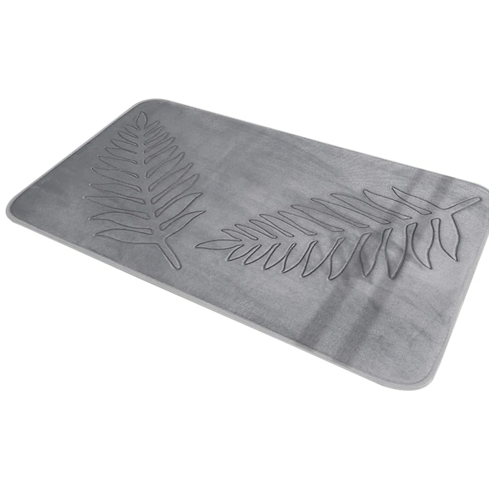 Memory-Schaum-Badteppiche, Blatt-Badematte, Rutschfest, Stark Wasserabsorbi8572 - Bild 1 von 1