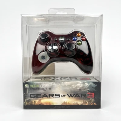 Microsoft Xbox 360 Dedicated Wireless Controller GEARS OF WAR 3 Sealed Japanese - Image 1 of 4