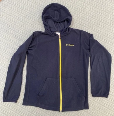 Columbia Vellón Cremallera Completa Azul con Capucha Niño Mediano Vellón Foto 1 de 4