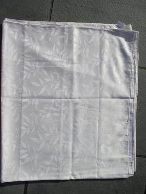 TARGET MANTEL FINO Lino HOLLY BERRY Jacquard BLANCO Formal RECTÁNGULO 104x60 Foto 1 de 4