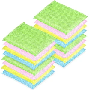 12 Multipurpose Scouring Pads, Non-Scratch Cleaning Sponge for Kitchen, Bathr... - Picture 1 of 7