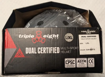 Casco Multideporte Triple Eight con Tecnología MIPS L/XL, Pistola Mate NUEVO Foto 1 de 4
