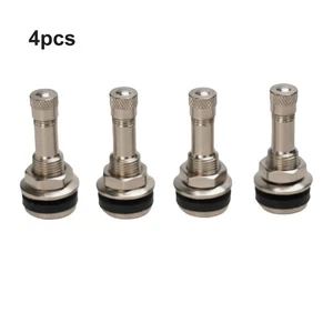 4pcs 11mm Metal Tyre Valve Bolt In Stem Wheels Chrome Tubeless Valve Stem Car - Picture 1 of 21