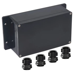 Junction Box IP65 Waterproof ABS Plastic 7.87x4.72x2.95, Fixed Ear Design  - Picture 1 of 8
