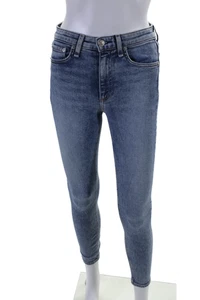 Rag & Bone Womens Tapered Leg High Waisted Light Wash Jeans Blue Size 25 - Picture 1 of 6