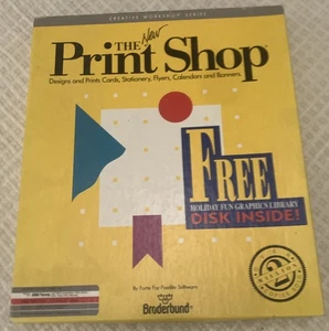 The New Print Shop Broderbund IBM/Tandy Program and Data - discos de 3,5 y 5,25 - Imagen 1 de 4