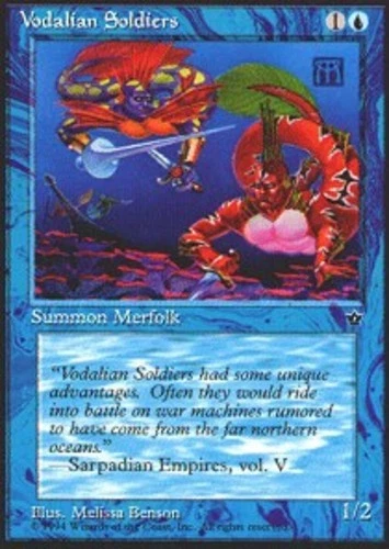 Vodalian Soldiers (Benson) - Fallen Empires #31a MTG Magic The Gathering - Image 1 of 1