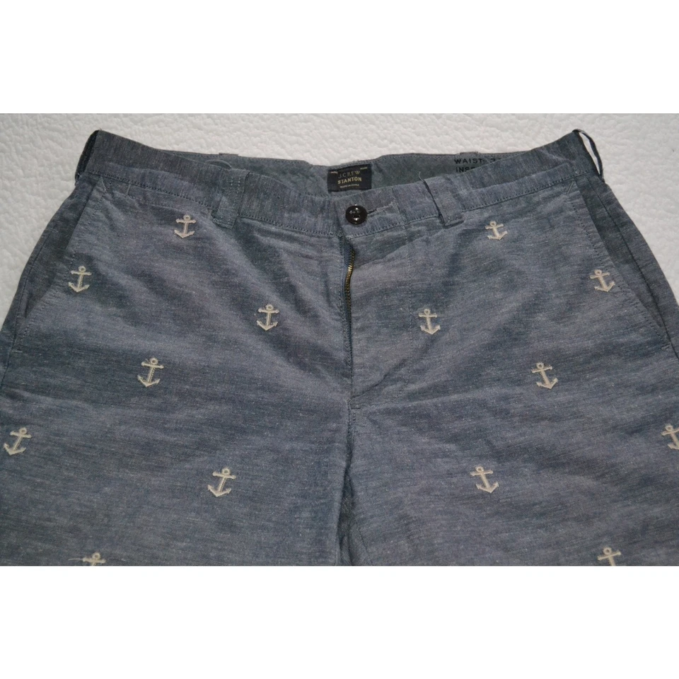 Pantalones Cortos de Golf J Crew Hawaiano Lino Mezcla de Algodón Para Hombres Talla 31 Ancla Náutica  Foto 1 de 4