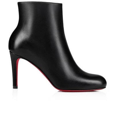 Christian Louboutin BOTÍN BOMBA 85 Cuero Botines Tacones Negro $1245 Foto 1 de 4
