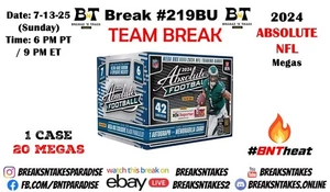 San Francisco 49ers 2024 NFL Absolute Football Mega Case 20 Box Break #219BU - Bild 1 von 1