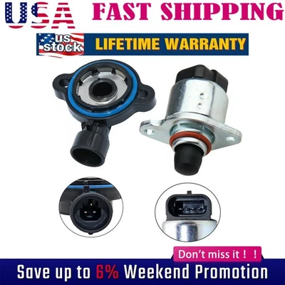 Nuevo sensor de posición del acelerador y juego de válvulas de control de aire de ralentí para LS Chevy GM* Foto 1 de 4