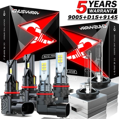 Kit de faros LED/HID bombilla antiniebla haz alto bajo para Mercury Montego 2005-2007 Foto 1 de 4