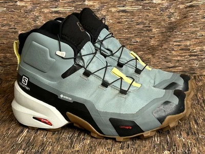 Туристические ботинки Salomon Cross Hike Mid GTX Lead серые/синие женские размер 8,5 - Изображение 1 из 4