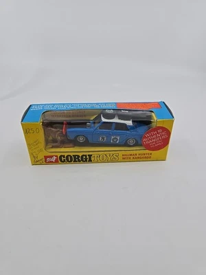 Corgi Toys 302 HILLMAN HUNTER London-Sydney Rally Car MINT w Orig Box & Stickers - Image 1 of 4