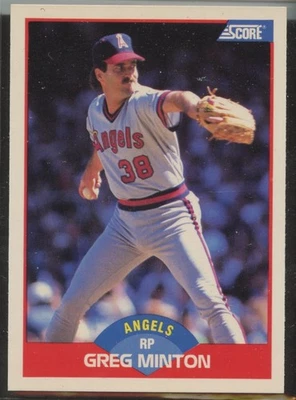 1989 Score #543 Greg Minton California Angels - Image 1 of 2