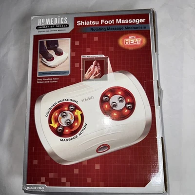 Homedics 指压足部按摩器旋转按摩热模型 FM-S 深跪 — 第 1/4 张图片