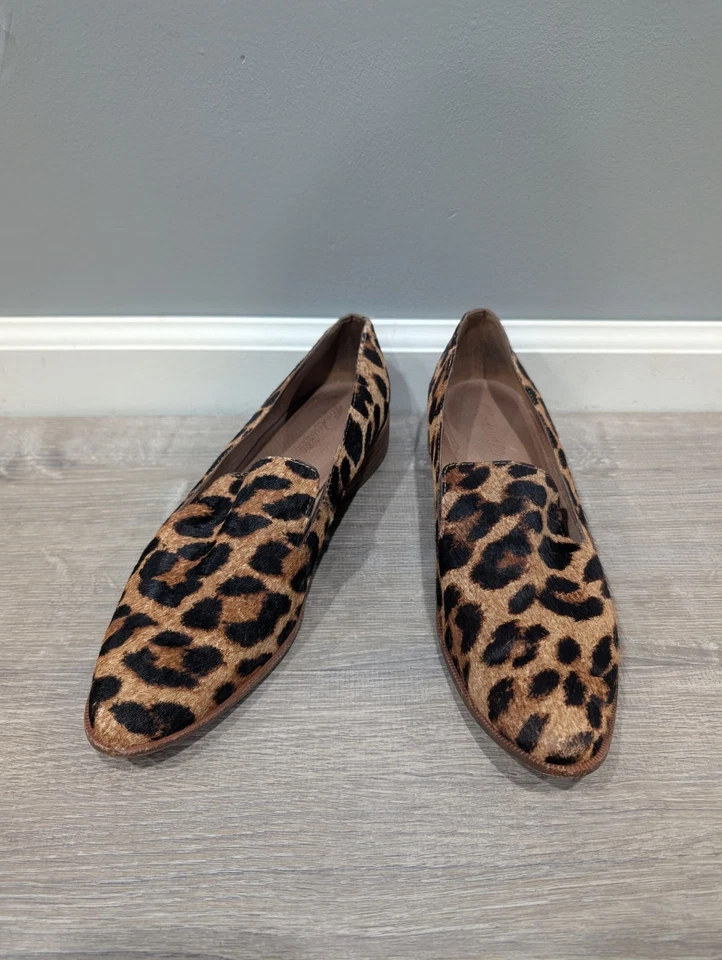Mocasines Madewell The Orson Leopardo Estampado Animal Pelo de becerro Sin cordones Mujeres Talla 10 Foto 1 de 4