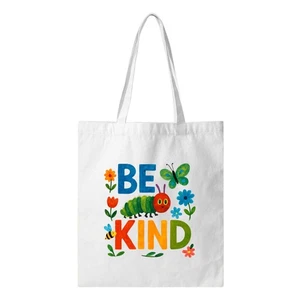 Be Kind - bunte Raupe Tragetasche - 14" x 13" - Bild 1 von 5