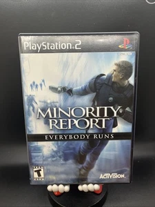 Minority Report PS2 PlayStation 2 AD + Reg Card Complete CIB - (See Pics) - Picture 1 of 5
