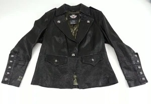 Harley Davidson Motorrad Leder Langarm Jacke Größe 1W Damen - Bild 1 von 9