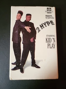 Kid 'N Play - Cassette Single - 2 Hype.  Plays.  Yellowing On Side One - Foto 1 di 7