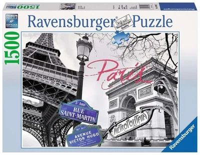 PUZZLE 1500 PEZZI ravensburger PARIS MON AMOUR originale SOFTCLICK 84x60cm PARIG - Immagine 1 di 2