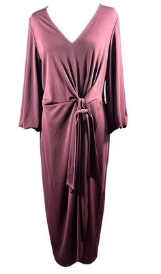 LAUREN RALPH LAUREN Black Label Faux Wrap 3/4 Sleeve Pre Fall Red Size 6 Classic - Image 1 of 4