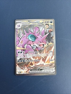 Pokemon Destined Rivals Team Rocket's Nidoking ex 233/182 Special Illustration - Image 1 of 2