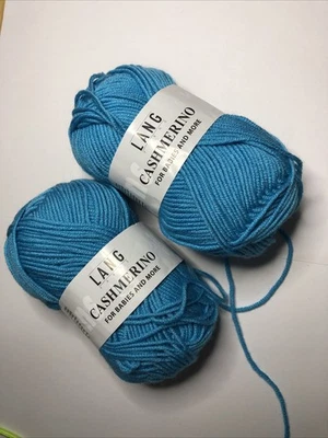 LOT of 2 Lang Cashmerino Yarn Weight 50gr 136yds ea 272yd total - Image 1 of 4