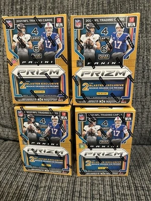 (4) Lot 2021 Panini Prizm NFL Football Factory Sealed Fanatics Blaster Box - Image 1 of 3