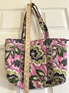 Vera Bradley Jazzy Blooms Retired Pattern Medium/Large Shoulder Bag Pink/Green - Picture 1 of 12