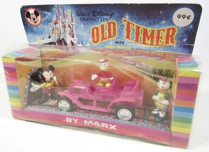 Vintage 1960er Walt Disney Kings Oldtimer von Marx Spielzeugauto mit Mickey Daisy Huey RAR - Bild 1 von 9