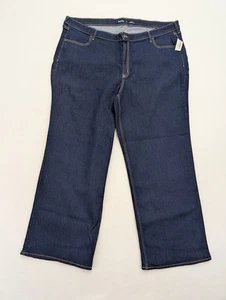 Old Navy Women's Jeans Plus Size 26 Wow Wide Leg High Rise Dark Wash NEW - Picture 1 of 15