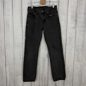 Levi's 514 Men's W29 x L30 Black Regular Fit Straight Leg Stretch Denim Jeans - Picture 1 of 7