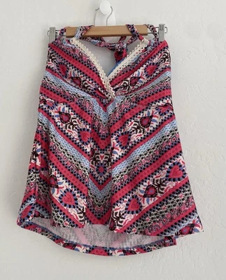 Becca women's Halter Tankini Swim Top - plus size 2X (20-22) multicolored - Image 1 of 4