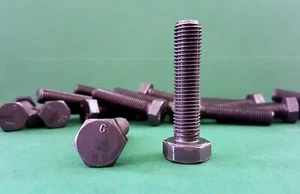 Sechskantschrauben Feingewinde 8.8 Vollgewinde DIN 961 M10-M24 blank & verzinkt - Bild 1 von 1