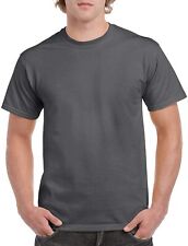 Gildan mens Heavy Cotton T-shirt Style G5000 Multipack Shirt Dark Heather (2-...