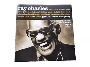 Ray Charles genius loves company 12 track CD Album with bonus DVD - Picture 1 of 6