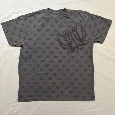 Camisa Estrella Plata Y2K Talla L Cyber Grunge Monograma Unidad G Patinador Hip Hop Años 2000 Foto 1 de 4