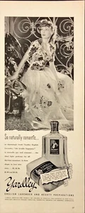 Jabón de lavanda Yardley 1942 hermosa mujer anuncio impreso vintage - Imagen 1 de 6
