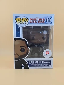 Funko POP! Marvel Captain America: Civil War Black Panther Unmasked #138 - Picture 1 of 4