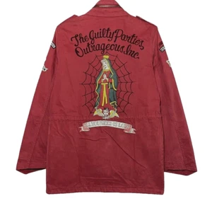 Wacko Maria Upsetter Guilty Parties Rudees Patch Parka Red Jacket Size Large - Picture 1 of 20