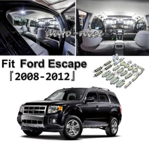 13 Bright White Bulb For Ford Escape 2008-2012 LED Interior Light Package Kit - Picture 1 of 11