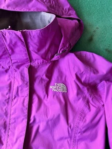 The North Face Nylon Windbreaker Hyvent Magenta Hooded Jacket Women's Size S - Picture 1 of 17