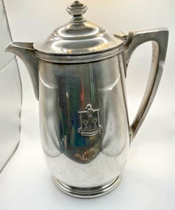 1932 R Wallace silver soldered HOTEL SILVER PLATE Claridge Atlantic City Pitcher - Picture 1 of 7