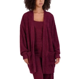Steve Madden set cardigan e scrunchie donna ciniglia Zinfandel nuovo con etichetta taglia large - Foto 1 di 8