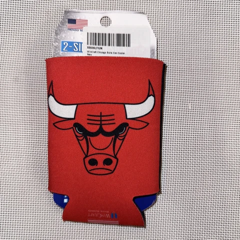 Chicago Bulls Logo NBA Collapsible Can Cooler Cover