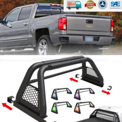 Barra deportiva enrollable de acero para Chevy Silverado 1500 2500 3500 HD/GMC Sierra 1997-2025 Foto 1 de 4
